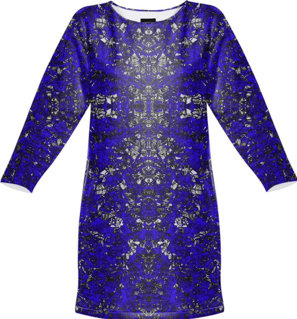 Broken Glass Blue white dress