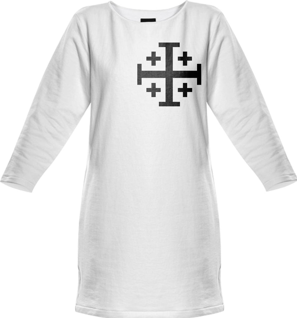 Crusader Cross SWEATSHIRT DRESS