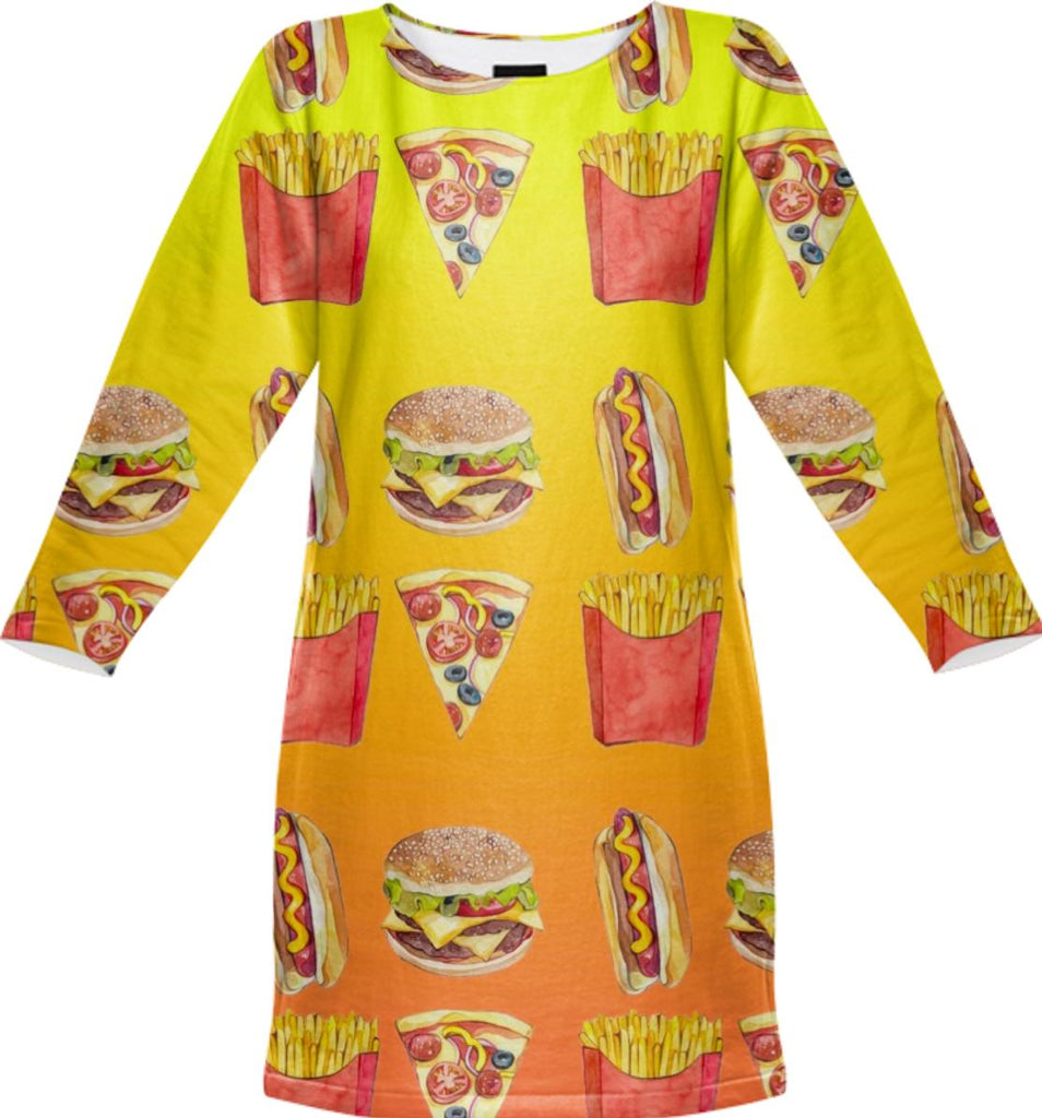 orange ombre fast food