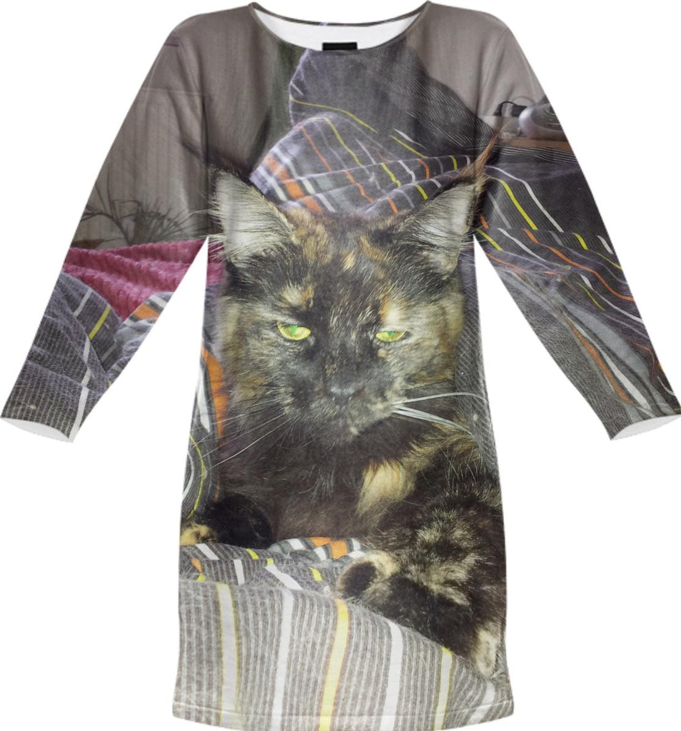 Maine Coon Cat SWEATSHIRT DRESS