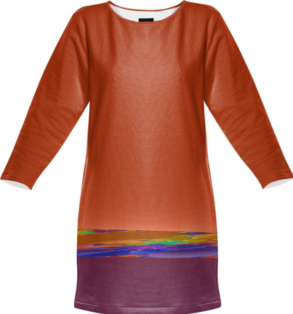 Mango Horizon Abstract Sweatshirt Dress
