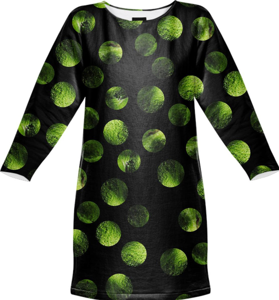 my favorite black and green together moss polka dots