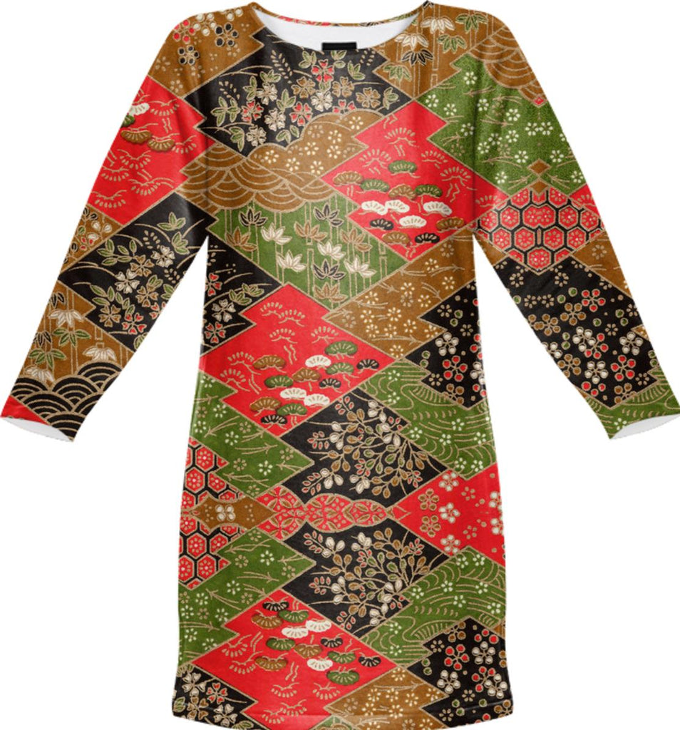 Neojaponisme sweatshirt dress