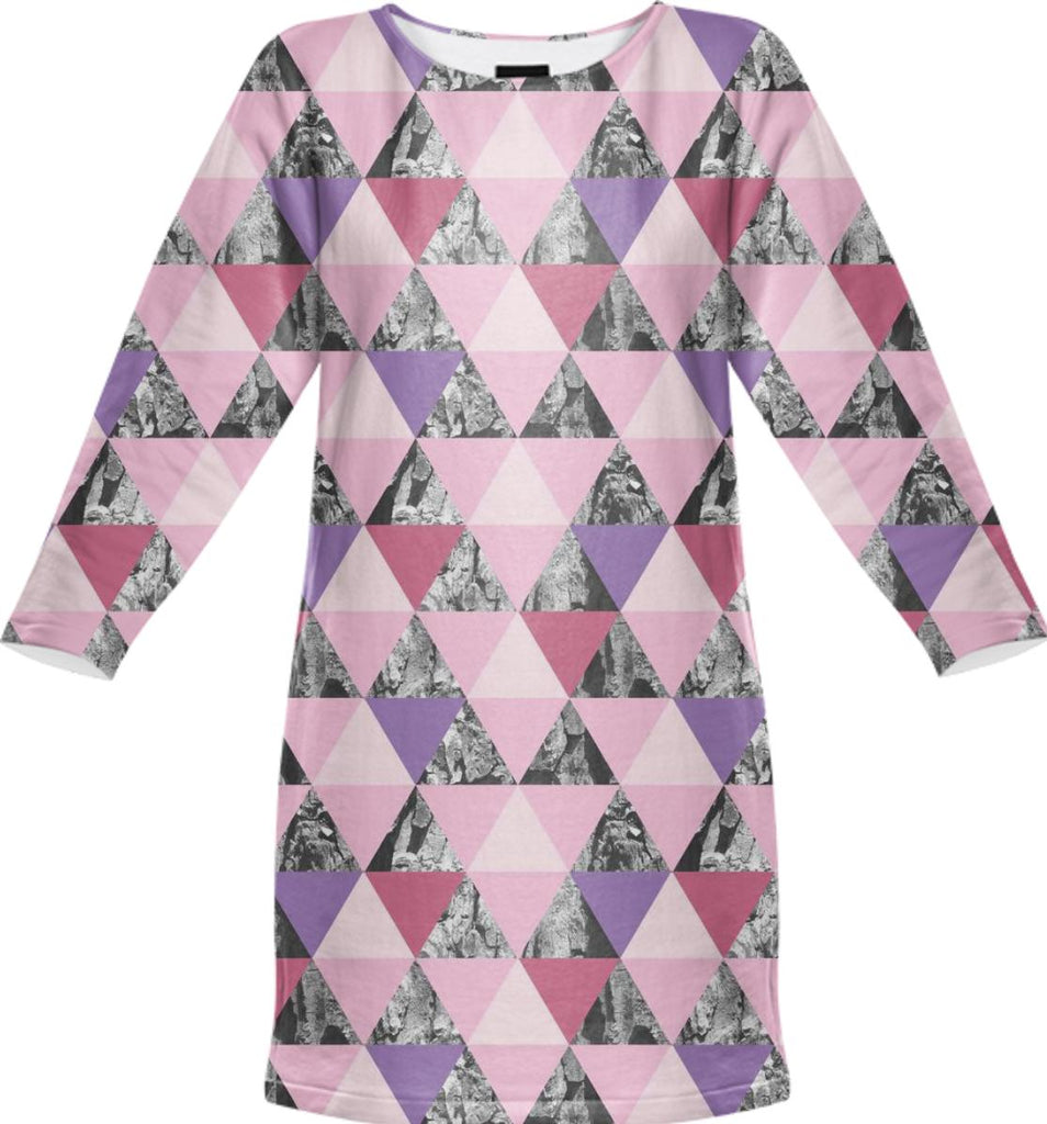 Rose Bark Sweatshirt Dress
