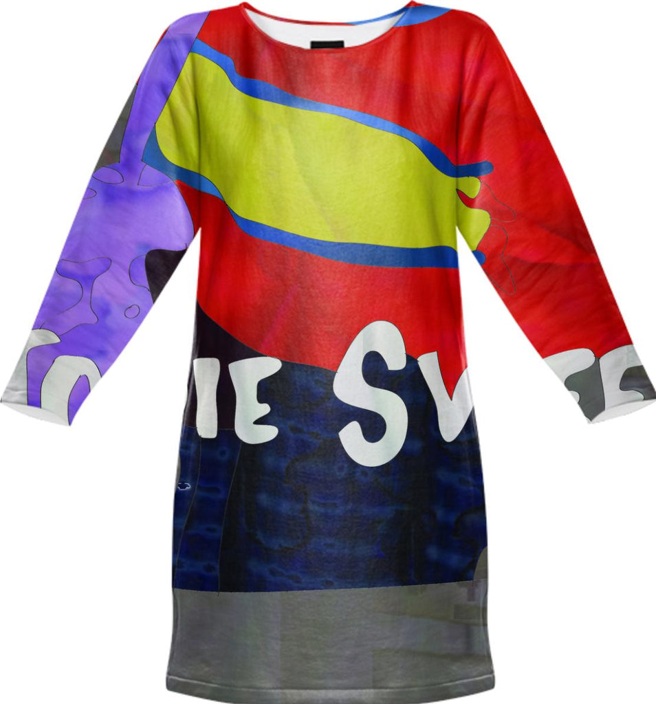 stephanie title sweater dress