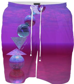 Balancing Abstract Fuchsia and Violet Equilibrium