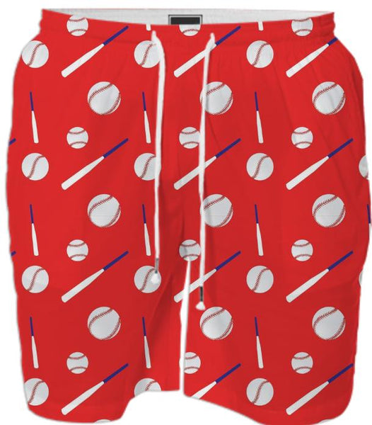 Baseball swim trunks store