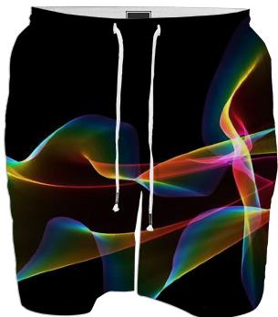 Fluted Cosmic Rainbow Abstract Fractal Winds