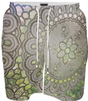 Lace Lawn Swim Trunk