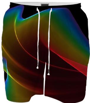Liquid Rainbow Abstract Fractal Wave of Cosmic Energy