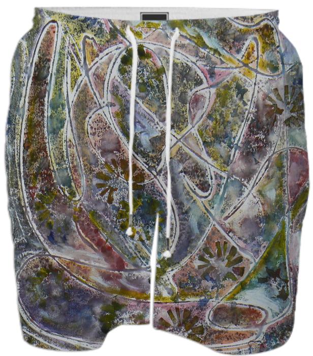 Monoprint Swim Short by mysushi