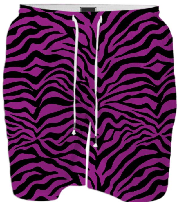 Purple and Black Zebra Print