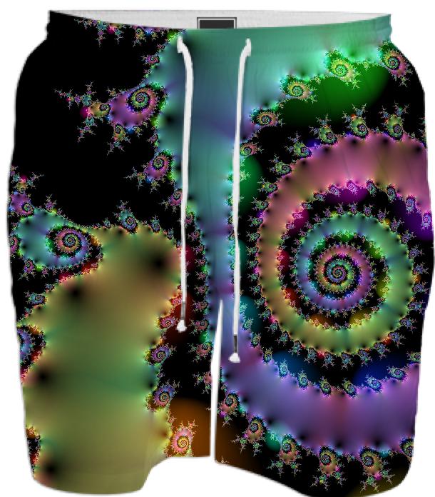 Satin Rainbow Spiral Curves Through the Cosmos