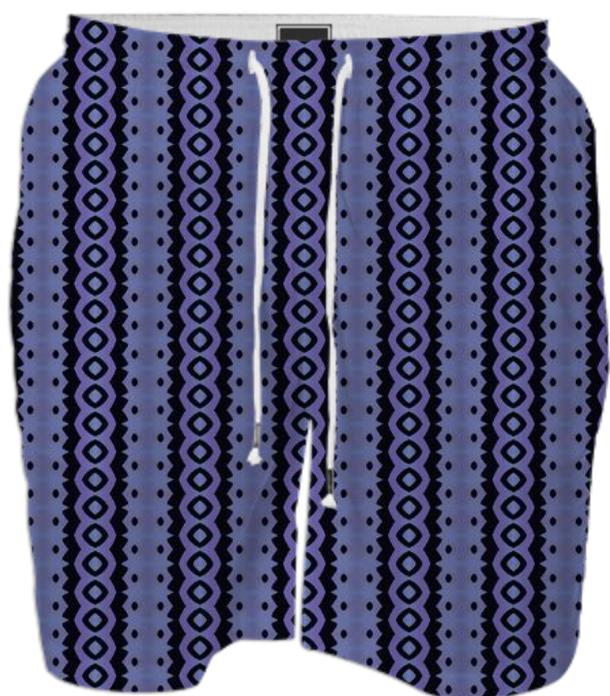 Blue Caterpillar Crawl Swim Trunks