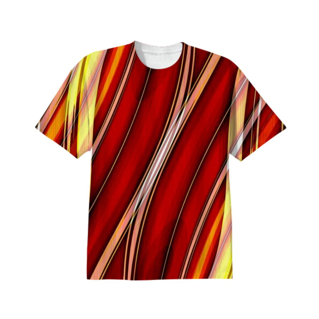 Abstract lines orange T Shirt