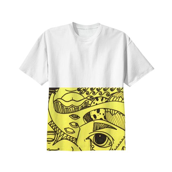 Abstract Yellow Black I Unisex T shirt