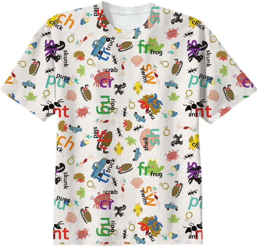Alphabet Consonant Blends Tee Shirt
