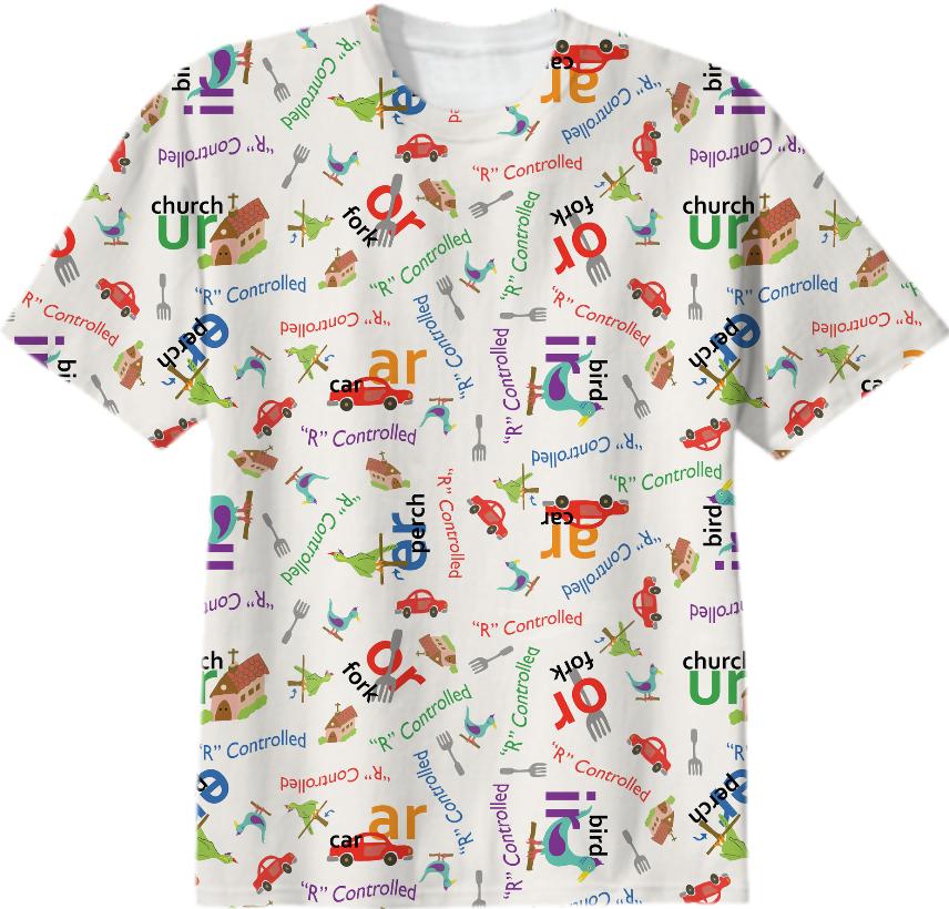 Alphabet R controlled vowel inspired tee unisex shirt