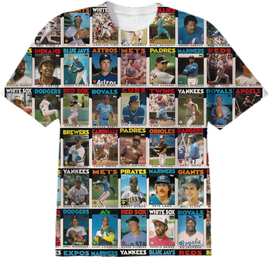 Baseball Stars of the 1980s T shirt