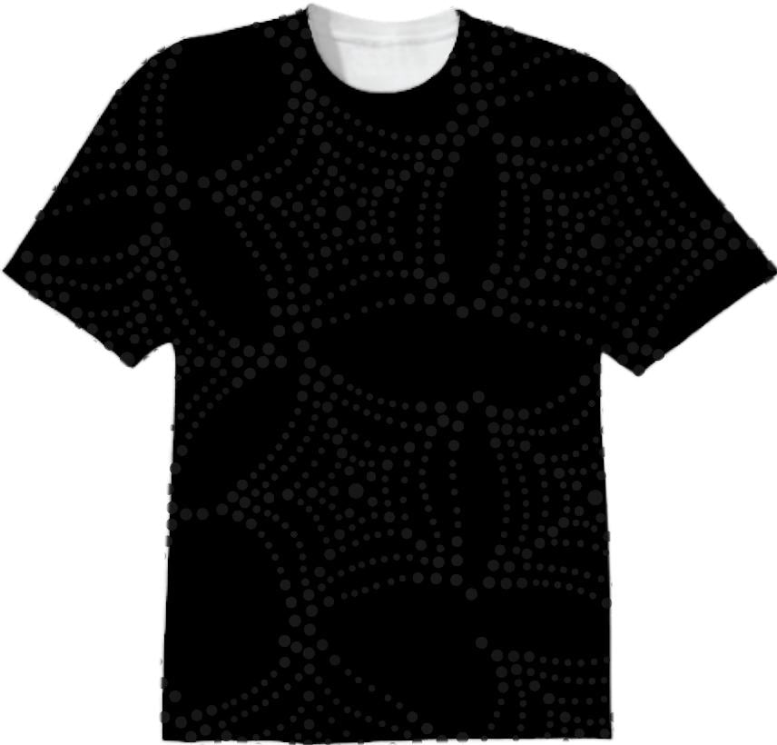 black and white dotted design