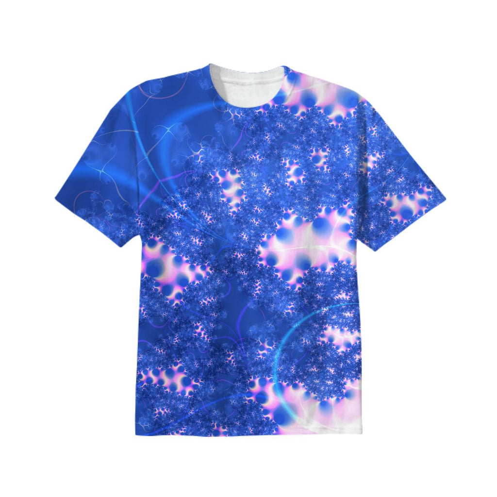 Blue Pink Delicate Abstract Cosmic Growth Osmosis