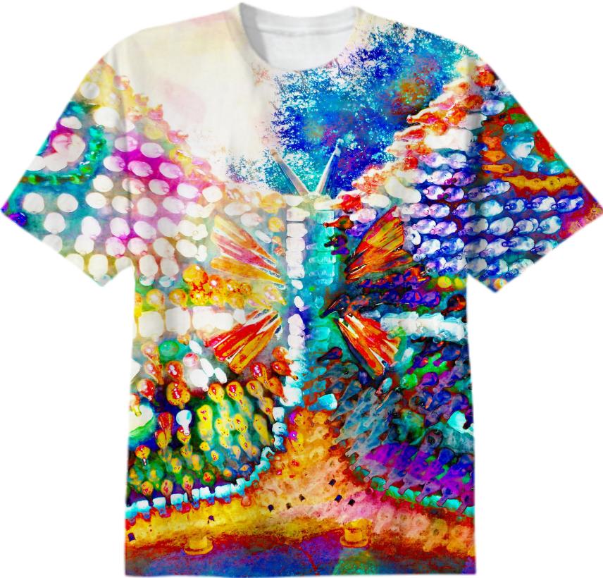 Butterfly Print T Shirt