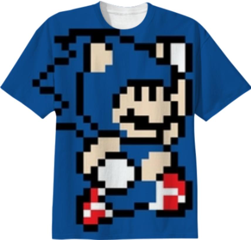 Camisa Mario Sonic