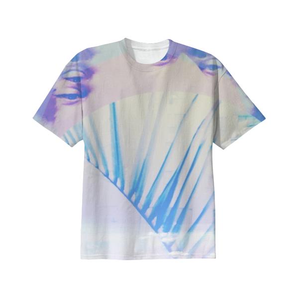 DELUXE FADED EYES SUNSET PALM TEE