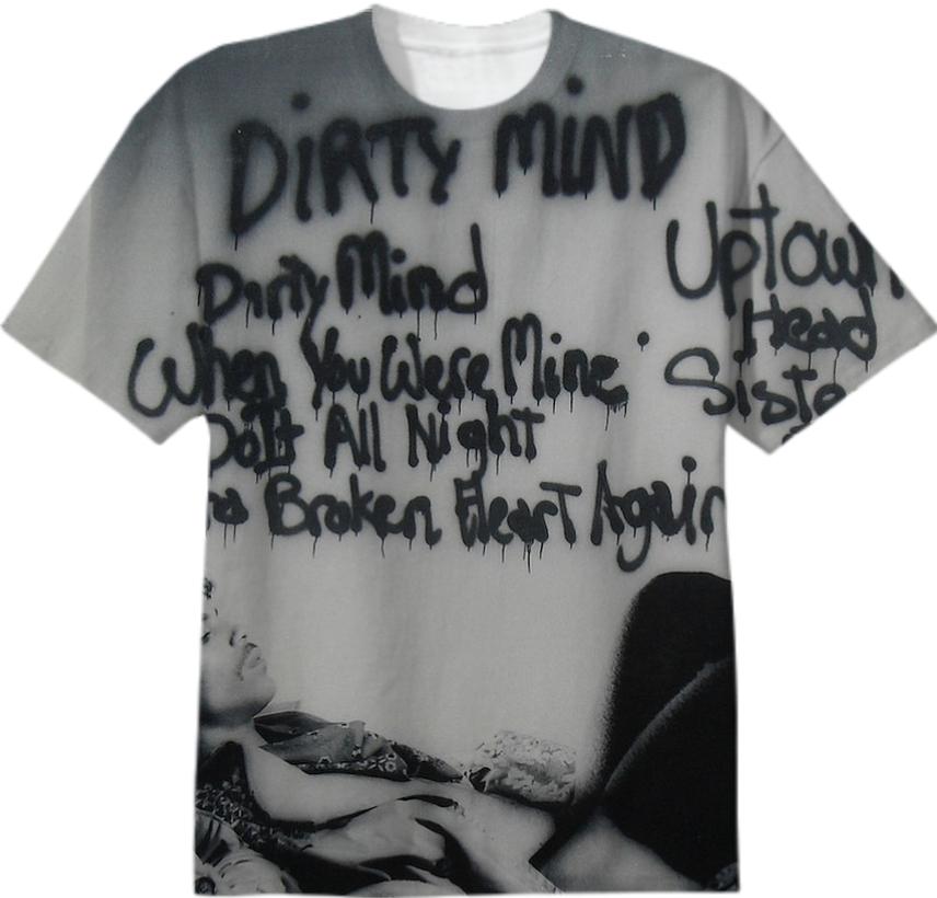 Dirty Mind Back Cover T Shirt