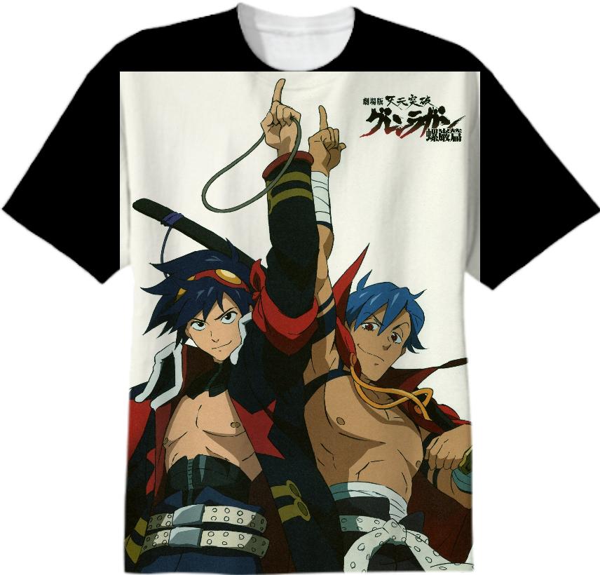 Even better looking kamina and simon point at you