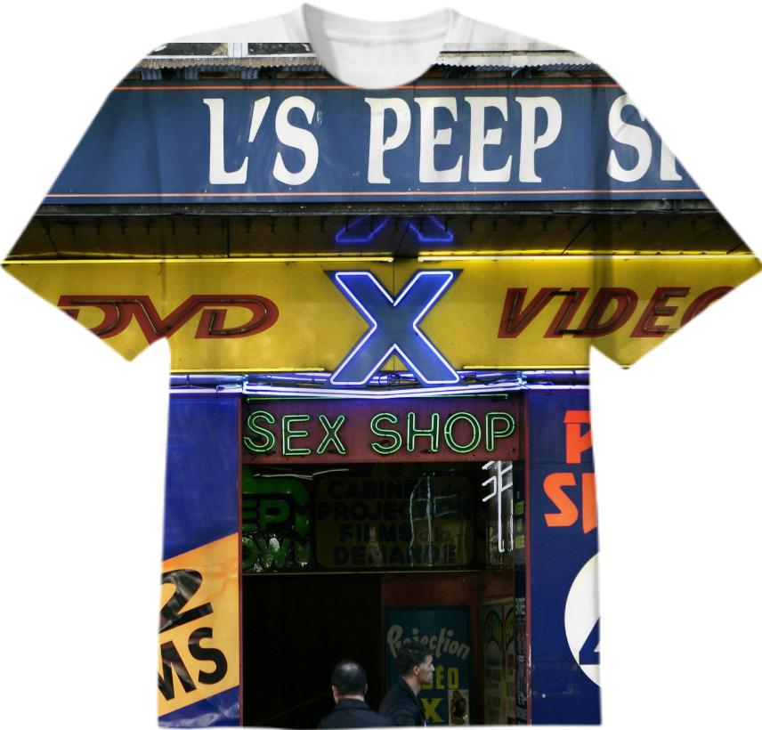 Evil Robot Hustler Sex Shop T Shirt