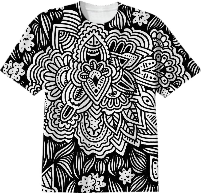 Flowers and Shapes T Shirt