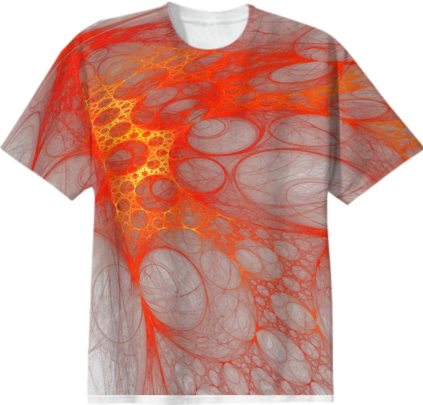 Fractal Fire T Shirt