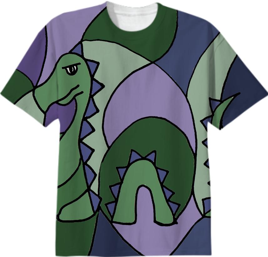 Funny Loch Ness Monster Abstract Shirt
