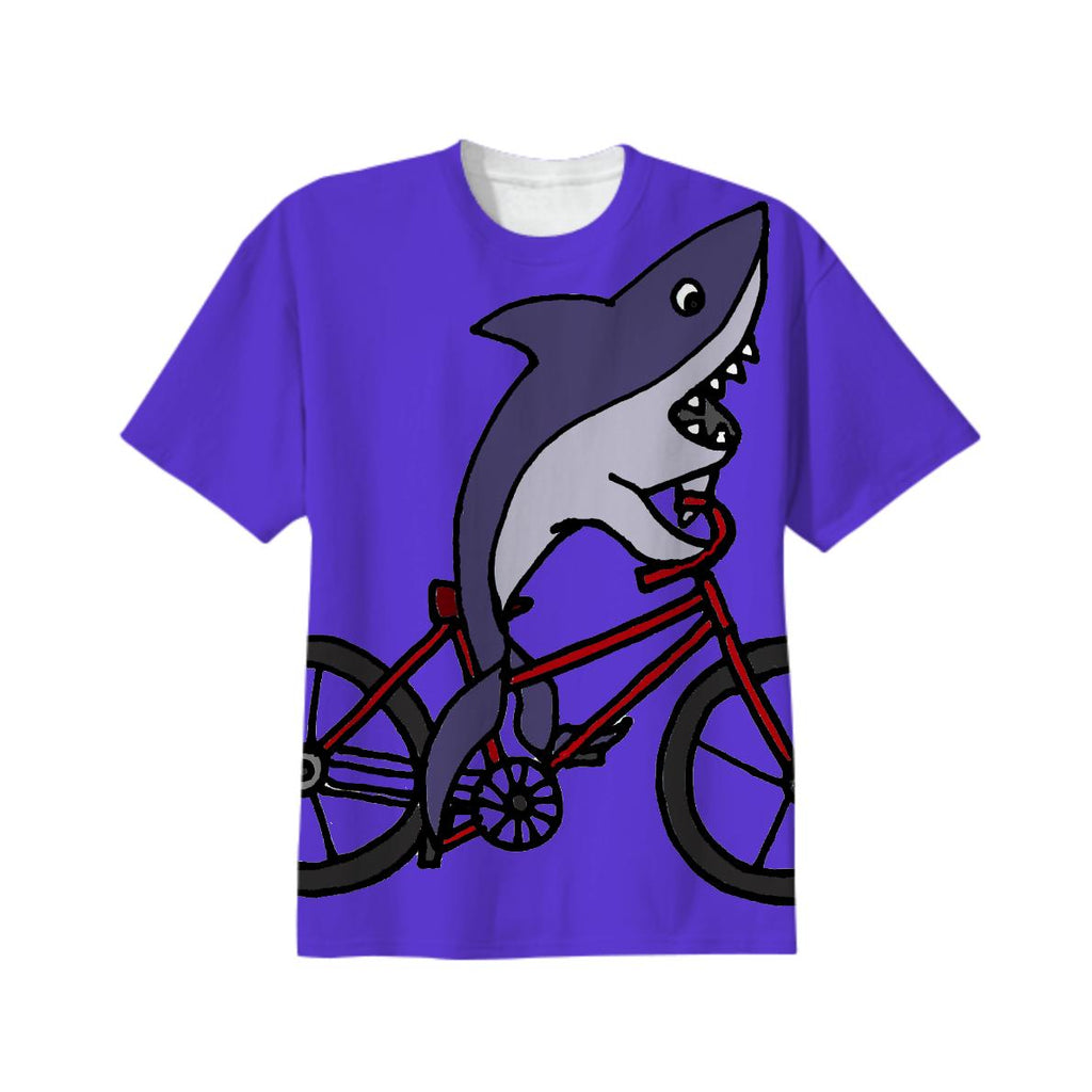 Funny Shark on a Bike