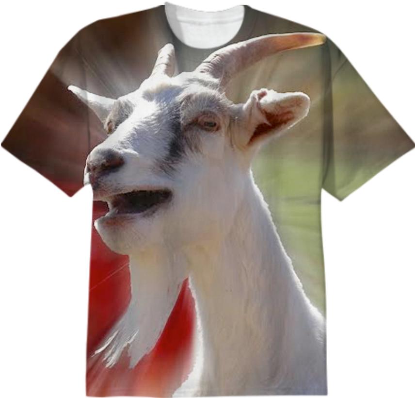 Funny Talking Goat Art Shirt