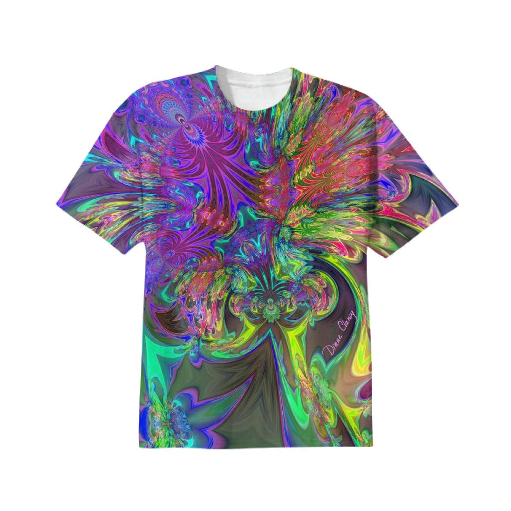 Glowing Burst of Color Abstract Teal Violet Deva