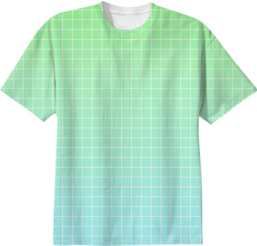 Green Blue Gradient with Grid