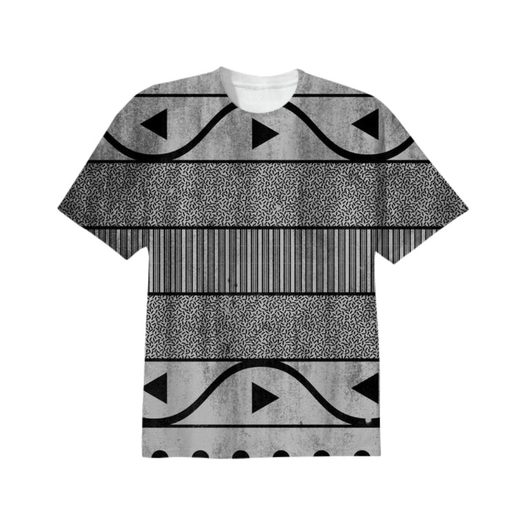 Grungy Gray Geometric Pattern
