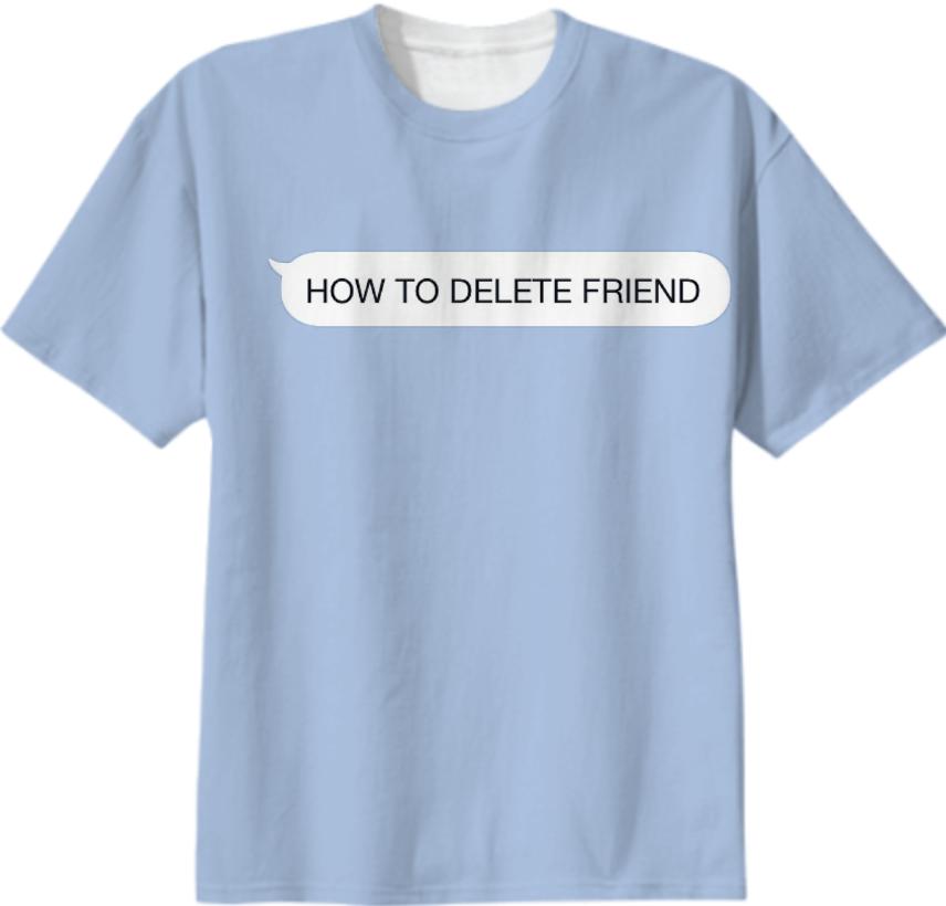 how to delete friend