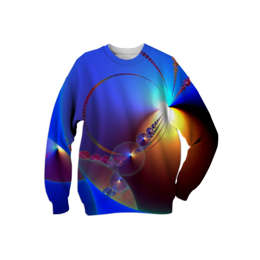 Inside Out II Abstract Azure Blue Golden Worlds