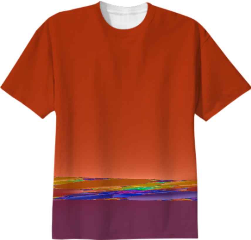 Mango Horizon Abstract T shirt
