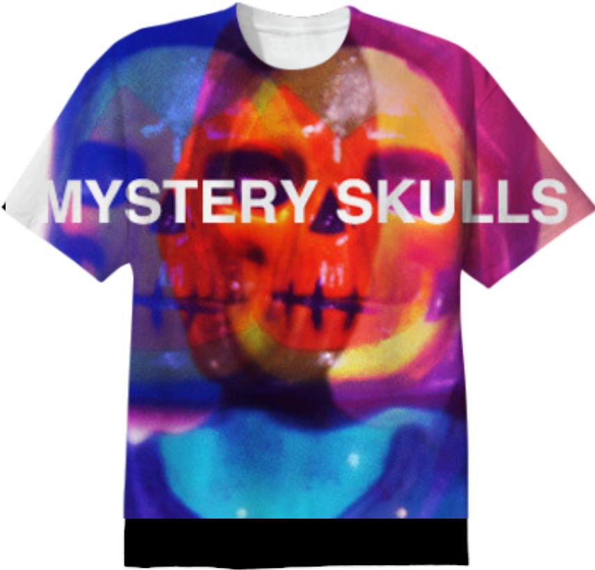 mystery skulls tee