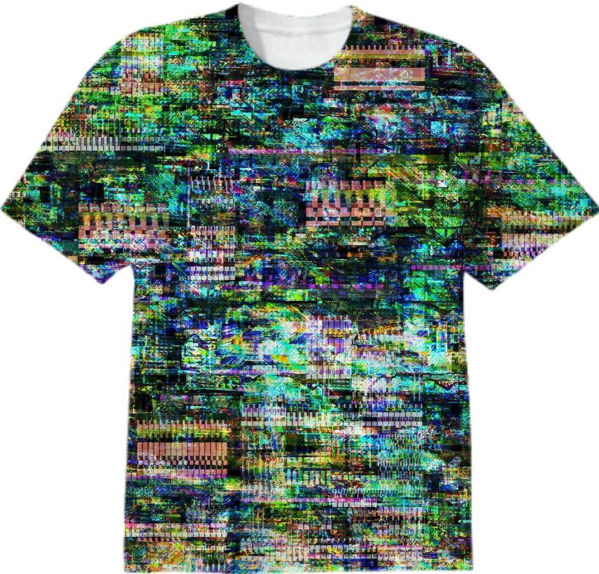 NES glitch collage shirt 1