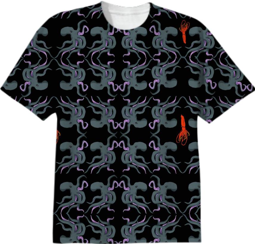 Octopus and Squid Tee