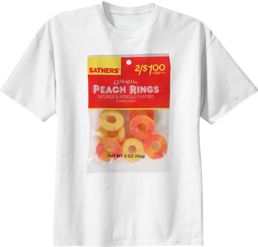 peach rings shirt