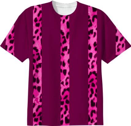 Pink Leopard Stripes