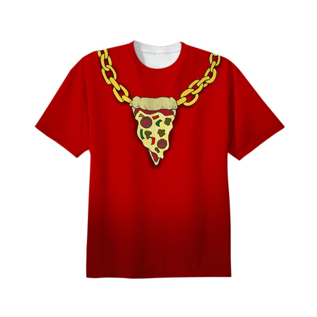 Pizza Bling Red Unisex Tee