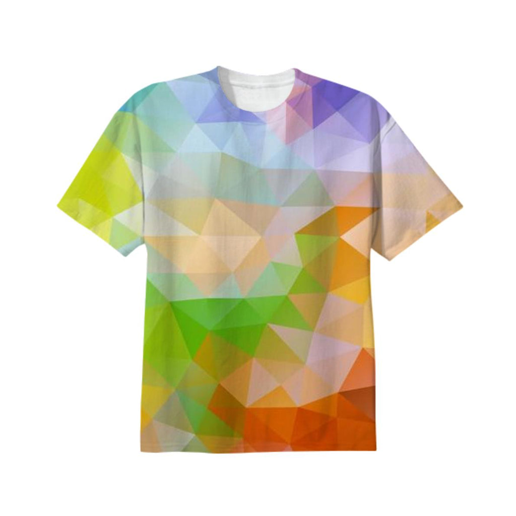 POLYGON TRIANGLES PATTERN YELLOW RED ORANGE VIOLET ABSTRACT POLYART GEOMETRIC CANDY COLORS COLORFUL RAINBOW