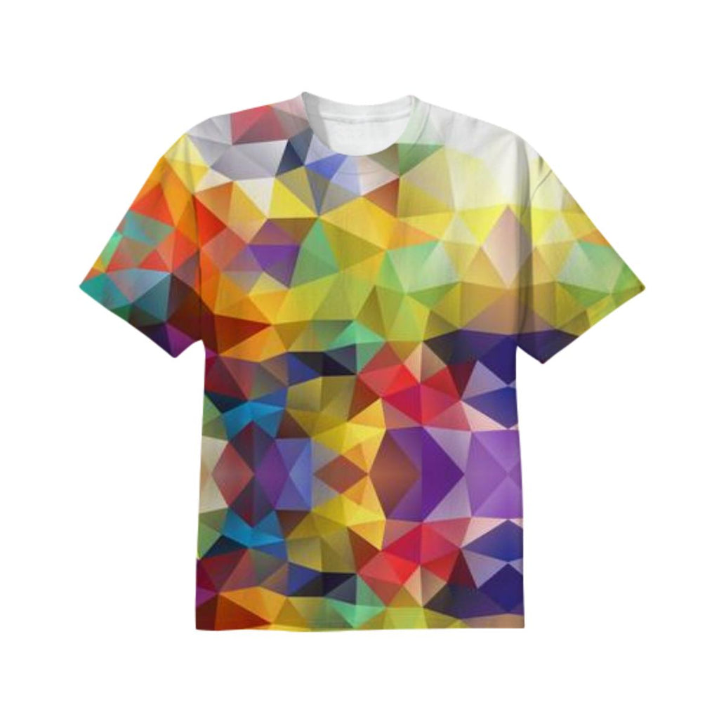 POLYGON TRIANGLES PATTERN YELLOW RED ORANGE VIOLET ABSTRACT POLYART GEOMETRIC CANDY COLORS COLORFUL RAINBOW VIOLET BLUE MULTI COLOR
